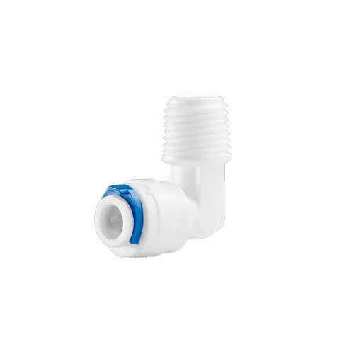 Conexão Engate Rápido Cotovelo L 90 Rosca Externa Plástico Resistente Anti Vazamento 1/4 Filtro Água