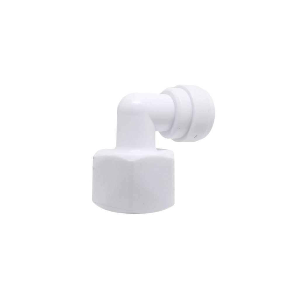 Conexão L 1/2F x 3/8 Engate Rápido Plástica Tubo Água Filtro Purificador Vedação Resistente