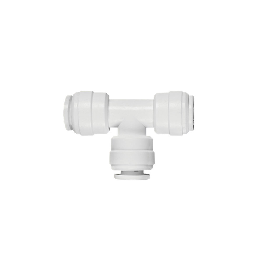 Conexão T 3/8 Engate Rápido Premium Plástico Filtro Purificador Água Resistente Profissional