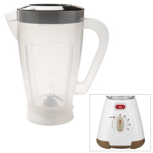 Copo Original Arno Clic Lav Translúcido Reposição Novo Completo 1500ml Lâminas Tampa Encaixe Perfeito