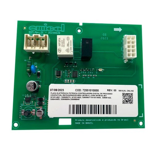 Módulo Potência Placa Eletrônica Original Bivolt Brastemp Consul Refrigerador Brm35 Crm35