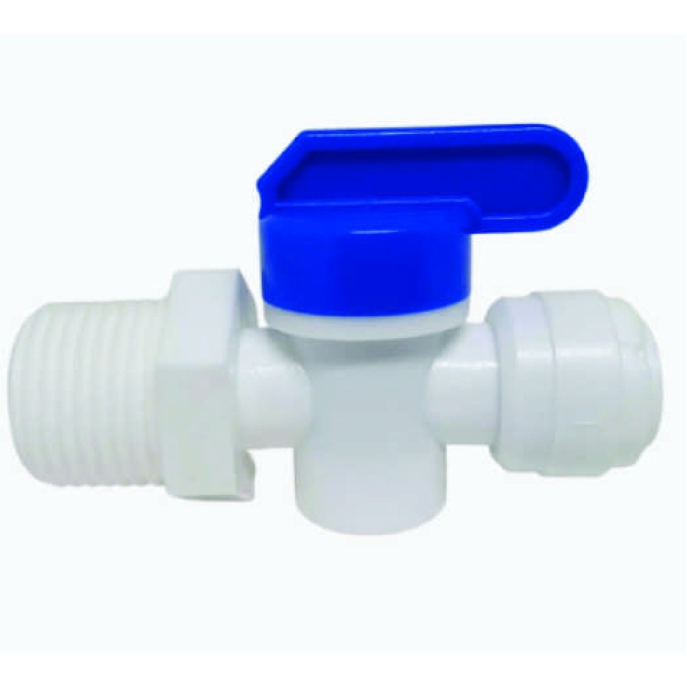Registro Plástico 1/2x3/8 Engate Rápido Rosca Controle Fluxo Água Purificador Filtro Osmose Bebedouro