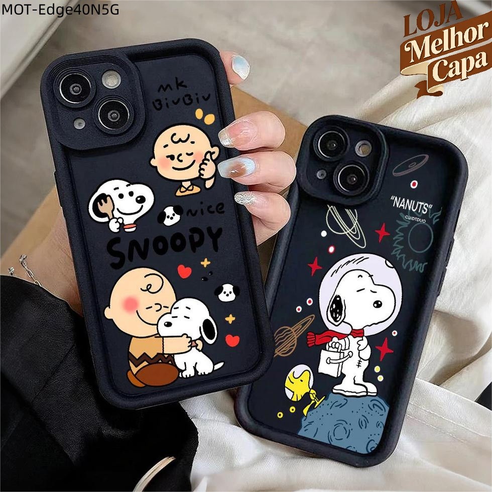 Capinha Para Motorola Moto Edge 60 40 50 Fusion Neo 5G Capa Macia Preta Case 5124 TYB em Oferta na Shopee