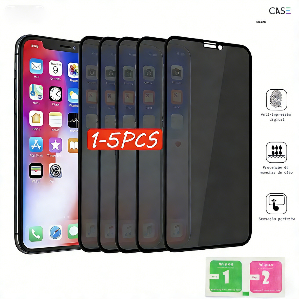 Kit Película Cerâmica Privacidade Fosca Anti Espião 3D Para Samsung Galaxy A21S A24 A25 A26 A23 A22 A50 A30 4G 5G M001