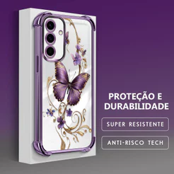 Capinha de Silicone Anti Queda Proteção da Lente Para Samsung Galaxy A56 A36 5G Capa de Celular FS0862