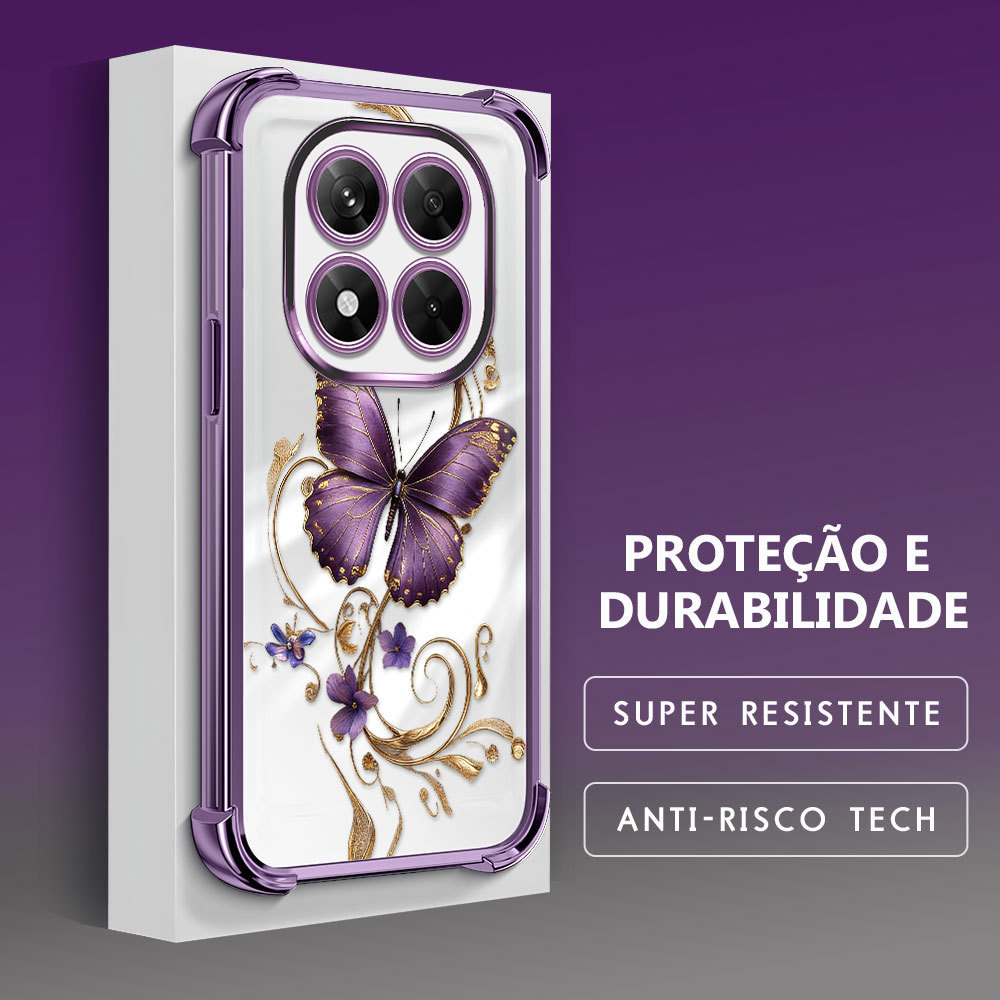 Capinha de Silicone Anti Queda Proteção da Lente Para Xiaomi Redmi Note 14 Pro 5G Capa de Celular FS0862