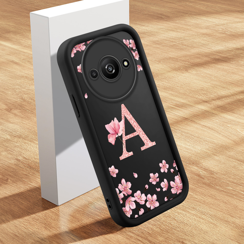 Capinha Letra Personalizada Para Xiaomi Redmi A3 A3X Poco C61 Capa De Celular Ma