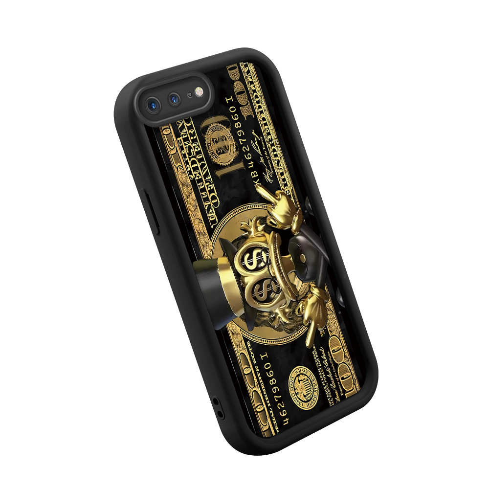 Capinha Luxo Silicone Capa Para iPhone 7 8 Plus Desenho Macia Preto De Celular Case 6074 TYB em Oferta na Shopee