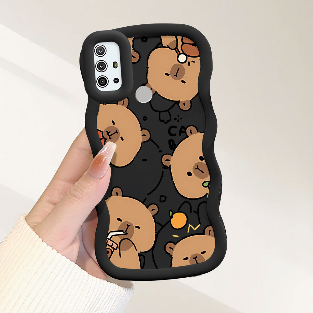 Capinha Desenho Para Motorola Moto G20 G30 G10 Capa De Silicone Macia Estilo Simples Macaron Case 0232