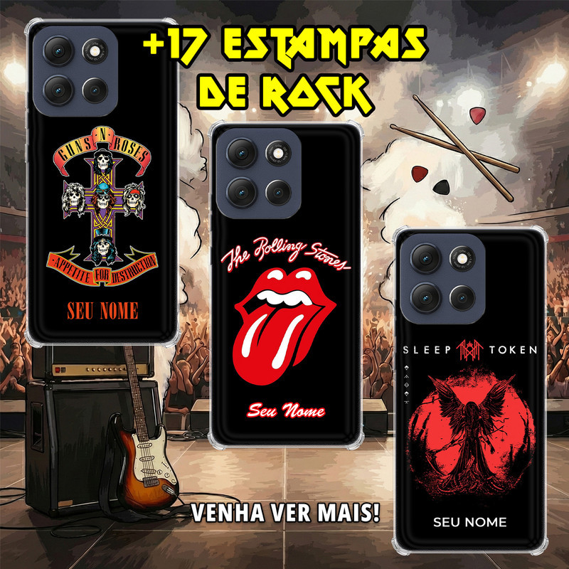 Capa Capinha - Motorola Moto G86 - Bandas de Rock III em Oferta na Shopee