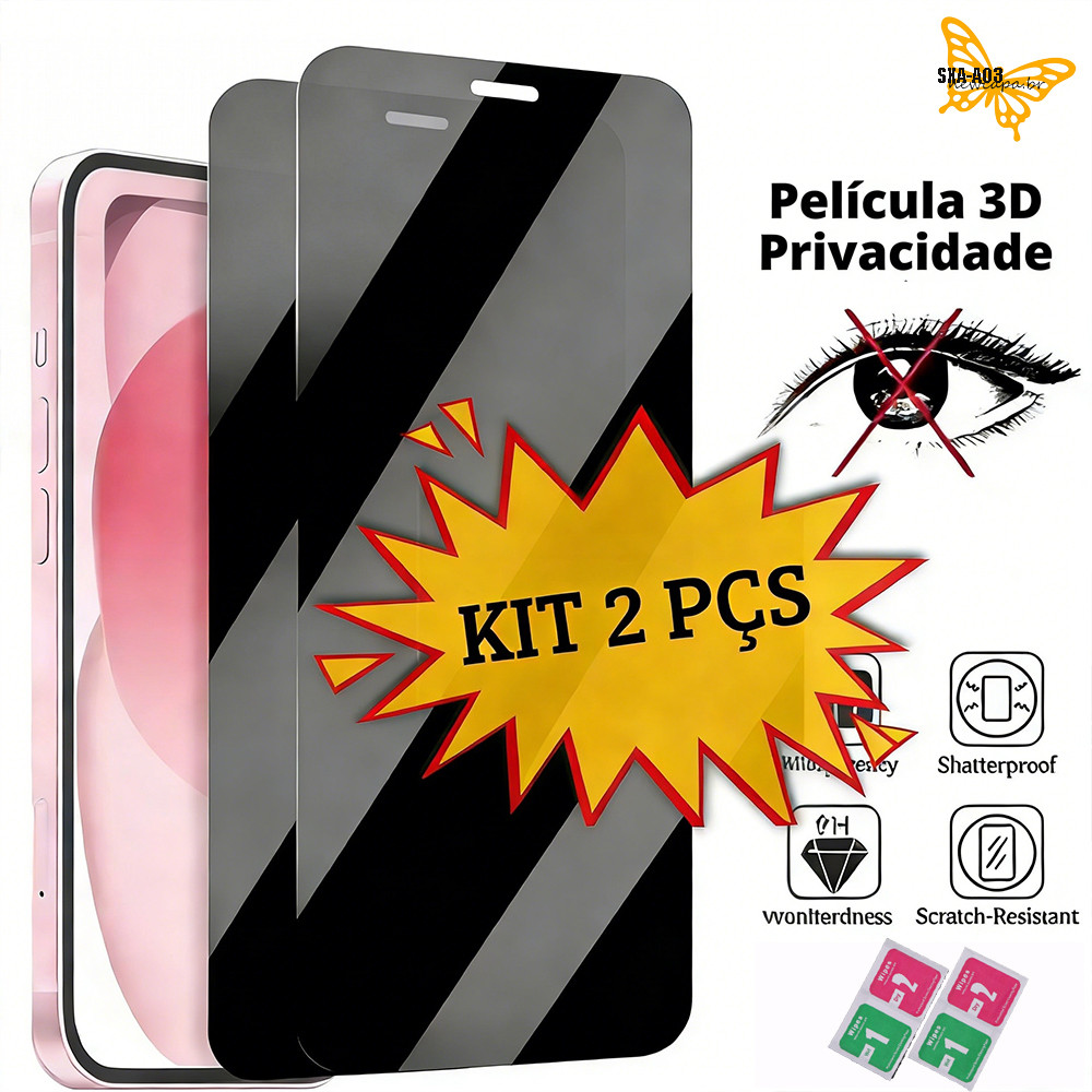 Kit 2 Película Privacidade Tela Cerâmica Macia Para Samsung Galaxy A07 A06 A05 A03 A05S A04E A04S A03S 4G 5G Fosca 9H