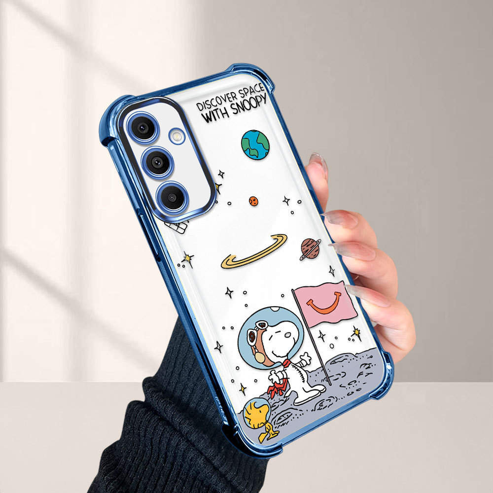 Capinha Capa Anti Impacto Transparente Luxo Para Samsung Galaxy A16 4G 5G Case De Macia Proteção SJ 0871