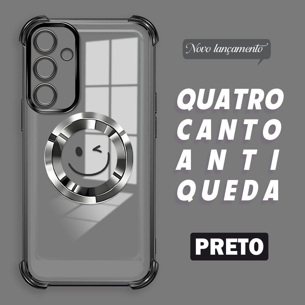 Capinha Capa Anti Impacto Transparente Luxo Para Samsung Galaxy A16 4G 5G Case De Macia Proteção SJ 0915