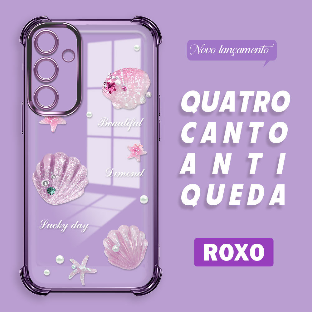 Capinha Capa Anti Impacto Transparente Luxo Para Samsung Galaxy A16 4G 5G Case De Macia Proteção SJ 0919