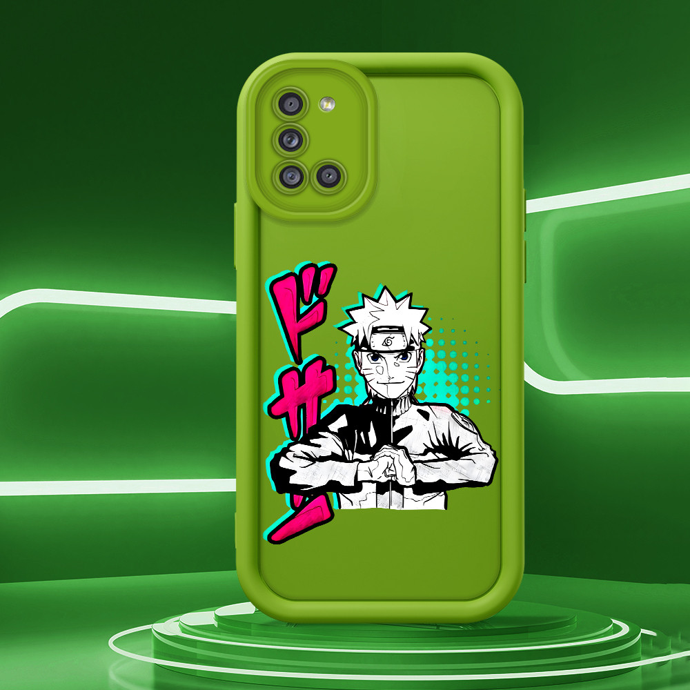 Capinha De Celular Silicone Macio Rosa Verde Anti Choque Para Samsung Galaxy A31 Capa Protetora Naruto 2185 TY