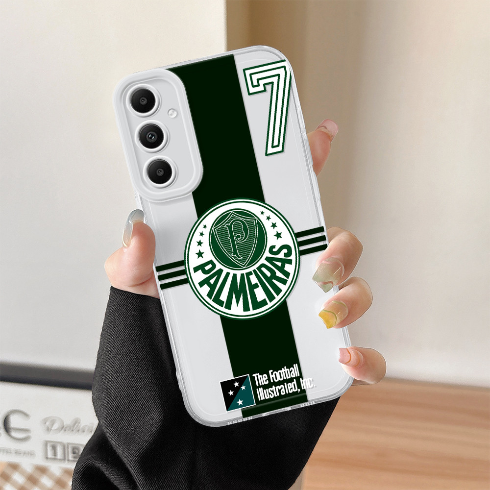 Capinha De Celular Silicone Macio Transparente Para Samsung Galaxy A05S Capa Palmeiras Normal Proteção Case 0316 TSY em Oferta na Shopee