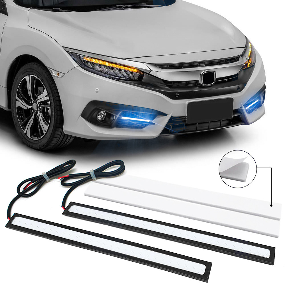 Par Barra Led Honda Civic 2004 2005 2006 2007 2008 2009 Slim DRL Luz Diurna Azul