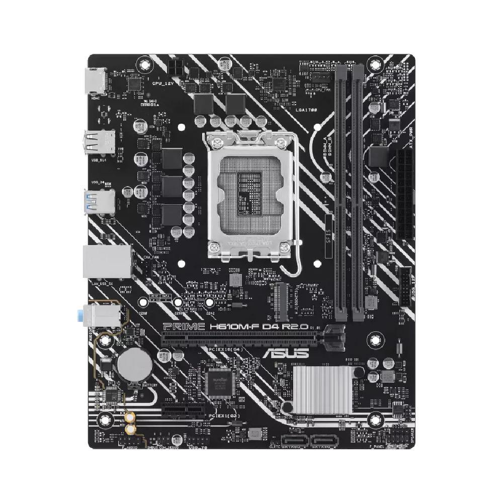 Placa Mãe Asus PRIME H610M-F D4 R2.0 LGA 1700 2xDDR4 Intel H610 mATX