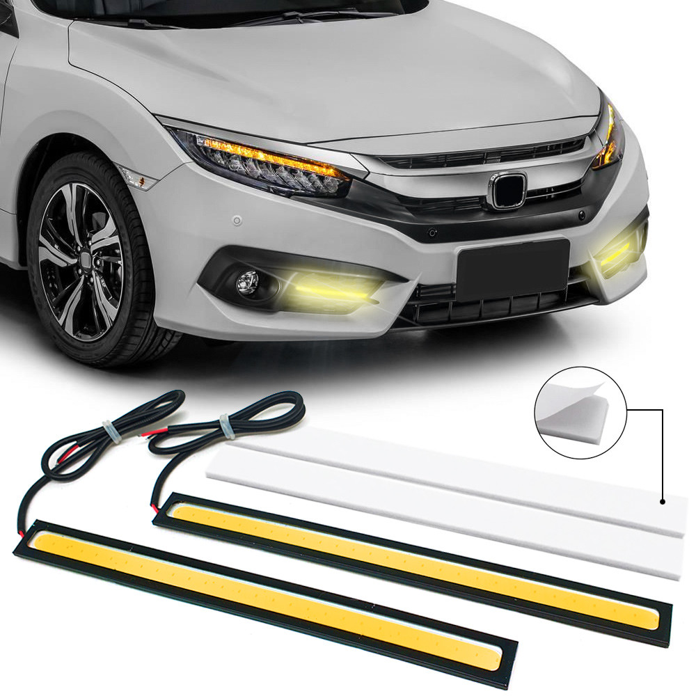 Par Barra Led Corolla 2013 2014 2015 2016 2017 Slim DRL Luz Diurna Amarelo
