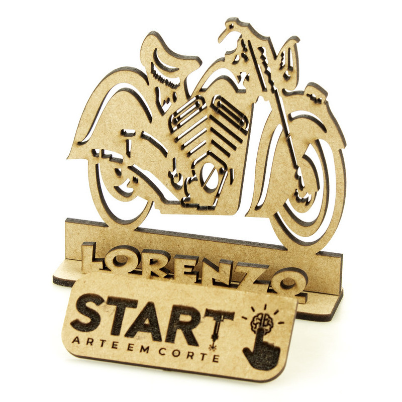 10 Centro De Mesa Moto Clube Custom Md1 Personalizado Mdf Cru Decoração Festa Lembrança