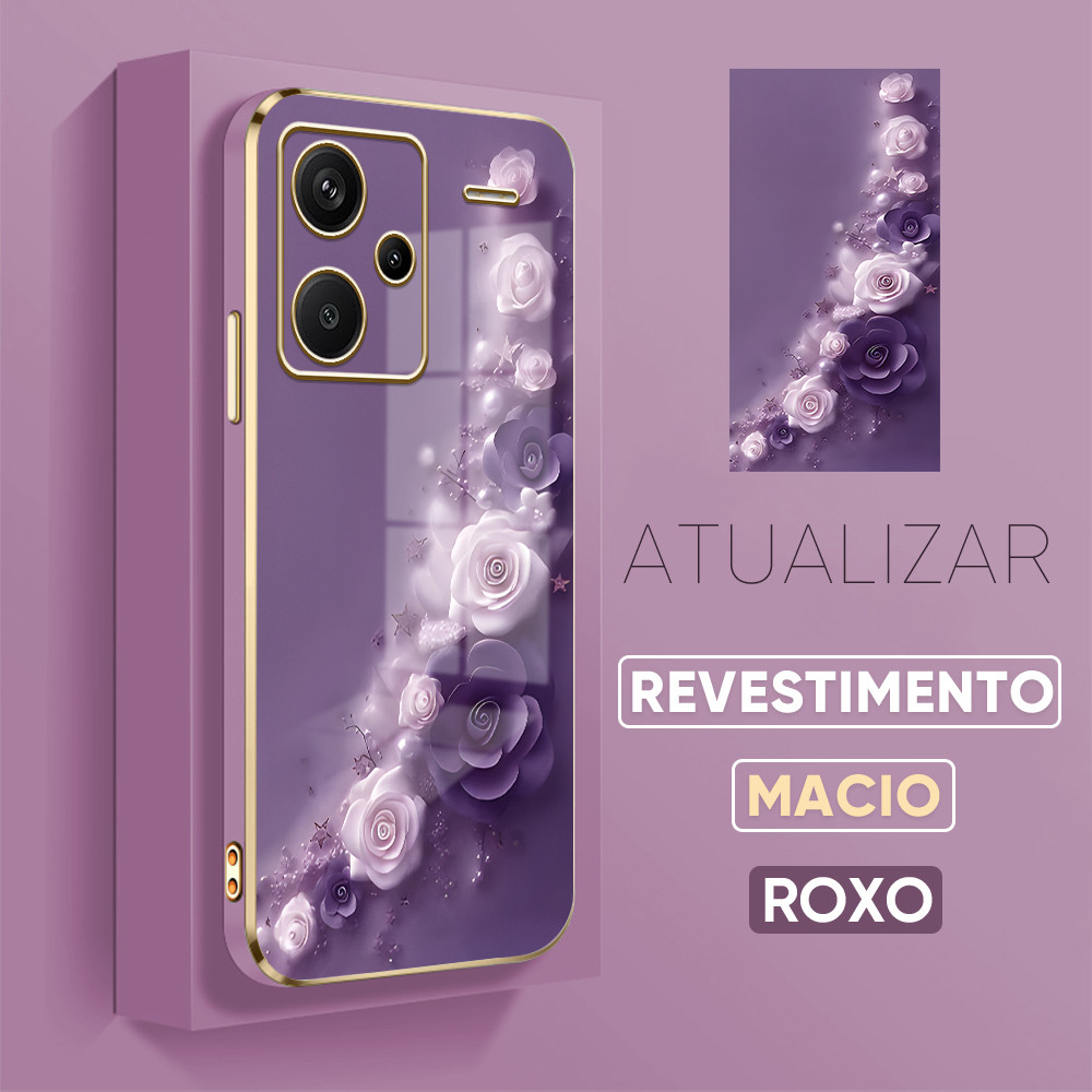 Capinha Capa Para Xiaomi Redmi Note 13 Pro Plus 5G Feminina Fofa Silicone De Celular Case DD2133 em Oferta na Shopee