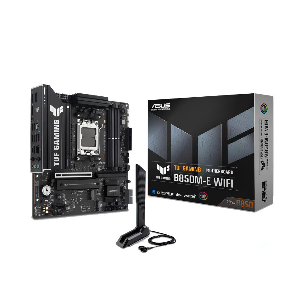Placa Mãe Asus TUF GAMING B850M-E WIFI AM5 4xDDR5 AMD B850 mATX