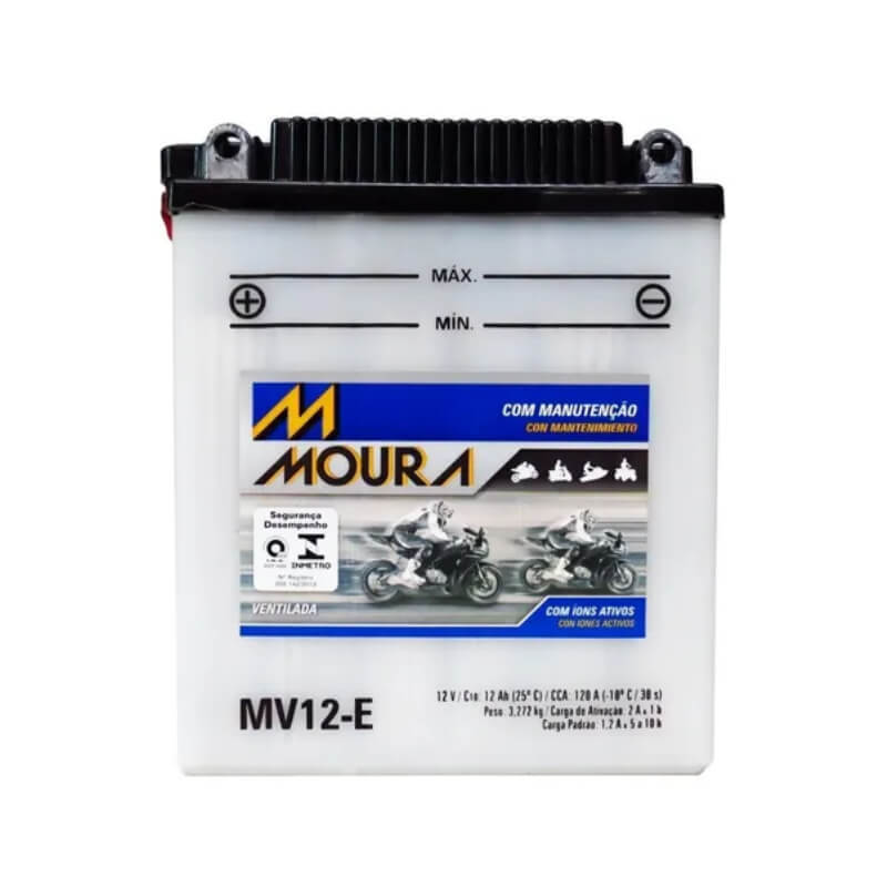 Bateria Moto P/ Honda Cb 400 E Cb 450 Mv12-e 12ah 12v