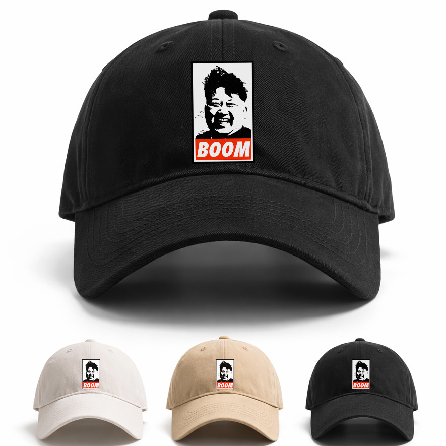 Boné Snapback Kim Jong Un Boom Obey Streetwear Urbano Dark