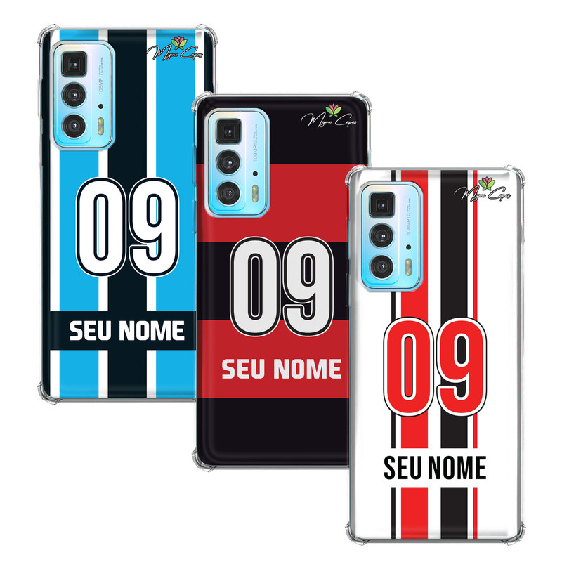 Capa Capinha - Motorola Moto Edge 20 Pro - Times do Coração Nacionais Personalizada