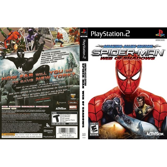 Jogo Spider-Man Web of Shadows - Amazing Allies Edition  Ps2
