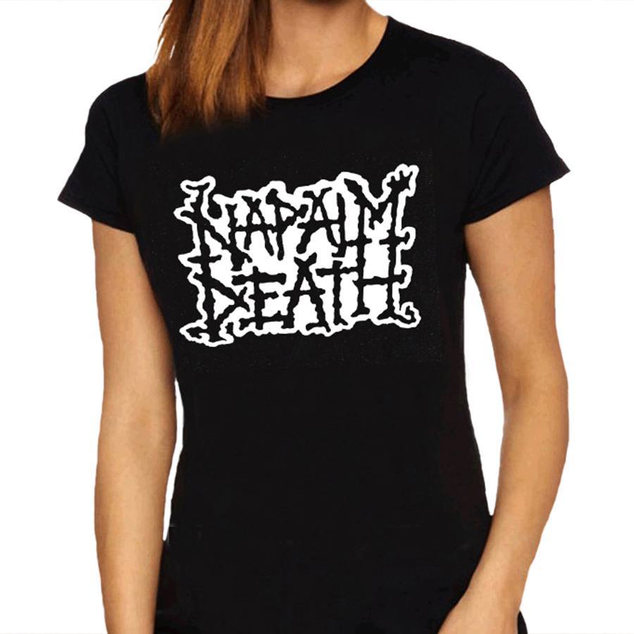 Camiseta Feminina Baby Look Napalm Death - 100% algodão