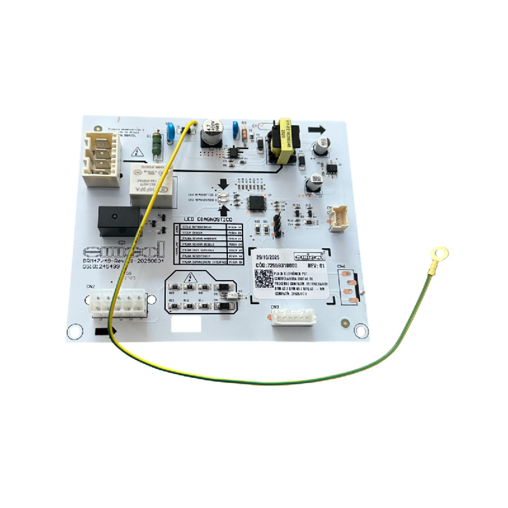 Placa Geladeira Brastemp Emicol Brm47bb Brm49bb Bivolt