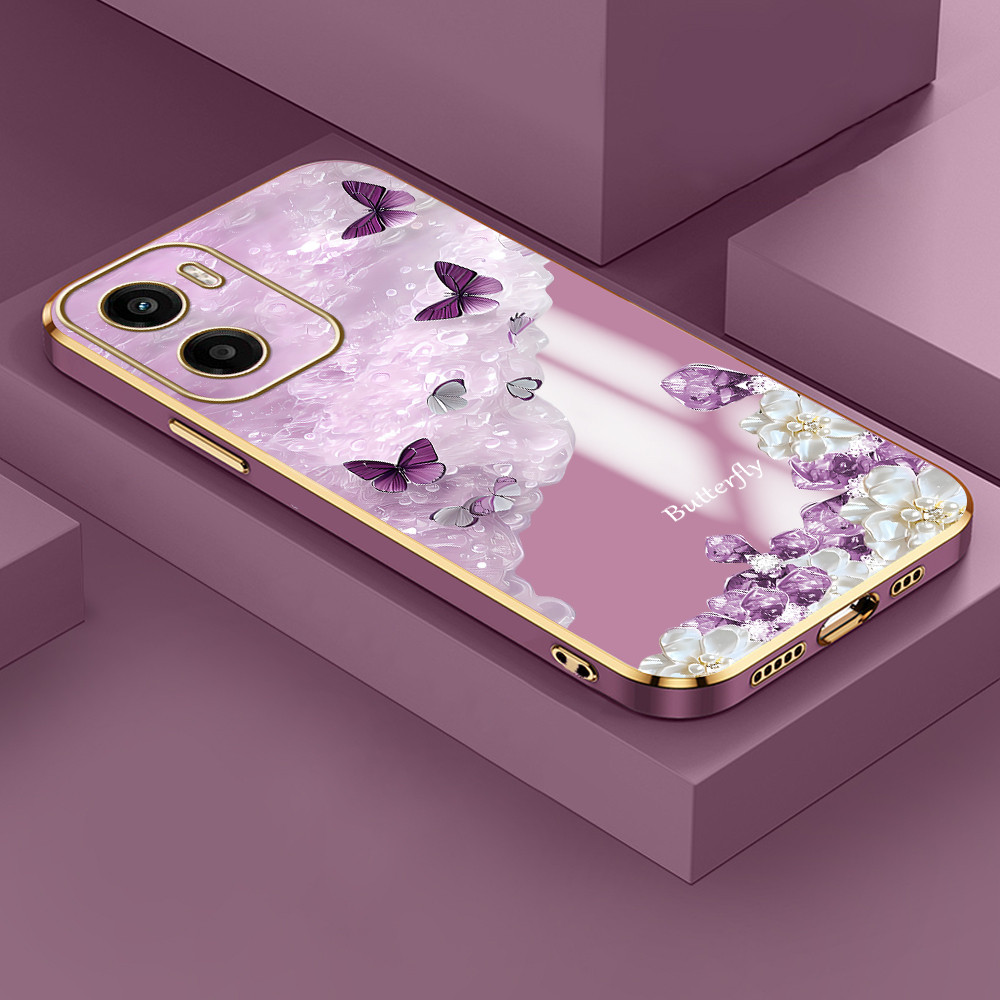 Case De Telefone Para Motorola Moto G05 Borboleta Design Floral Silicone Mac De Celular DD2135 em Oferta na Shopee