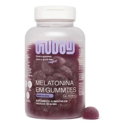 Guday Melatonina Mastigável – 60 Unidades – Sabor Uva Roxa, Suplemento Alimentar Sem Lactose e Glúten