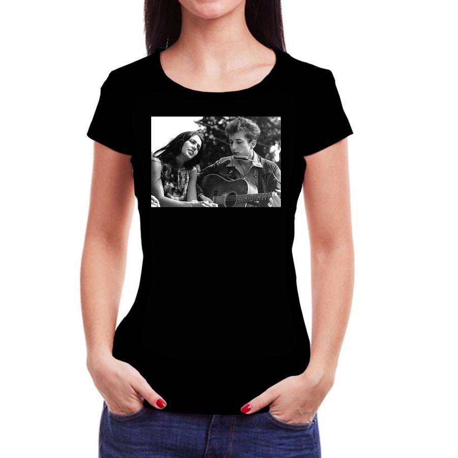 Camiseta Feminina Baby Look Bob Dylan Foto 2 - 100% algodão