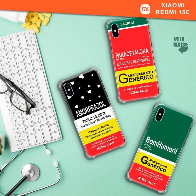 Capinha Para Xiaomi Redmi 15C Remédios Personalizados