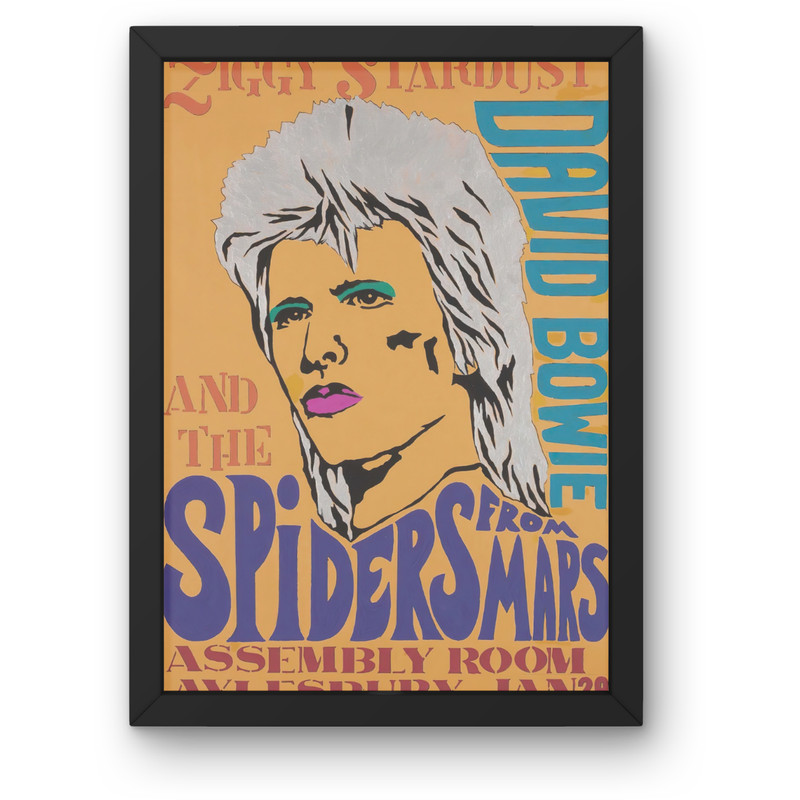 Quadro Decorativo David Bowie Ziggy Stardust & Spiders
