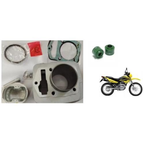 Kit Cilindro Do Motor Bros 150 Ohc  + 2 Juntas Valvulas