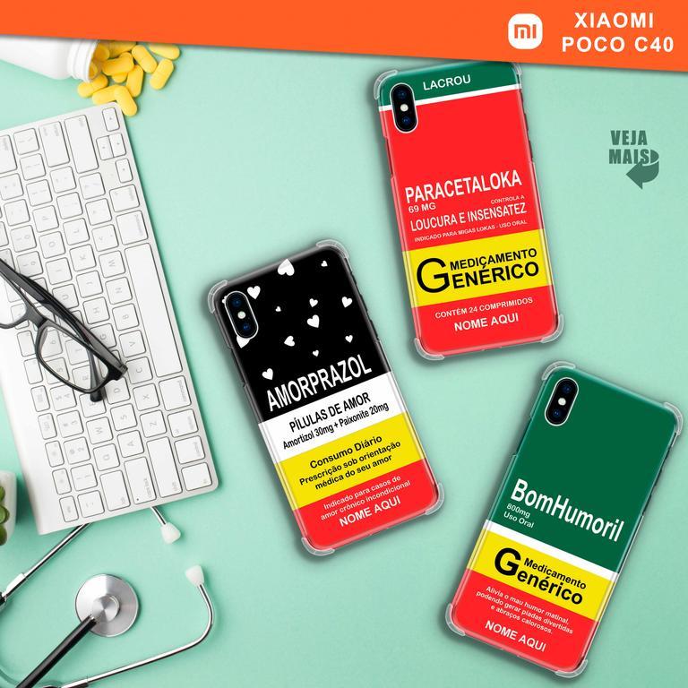 Capinha Para Xiaomi Poco C40 Remédios Personalizados