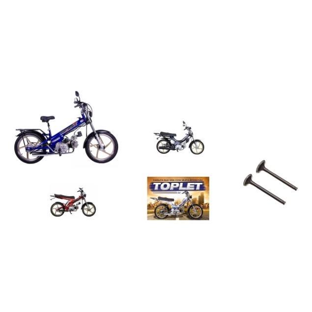 Válvulas  Mobilete Top Bike Toplet Toptrail Motor Rcl 50cc produto de primeira linha e qualidade SKU107