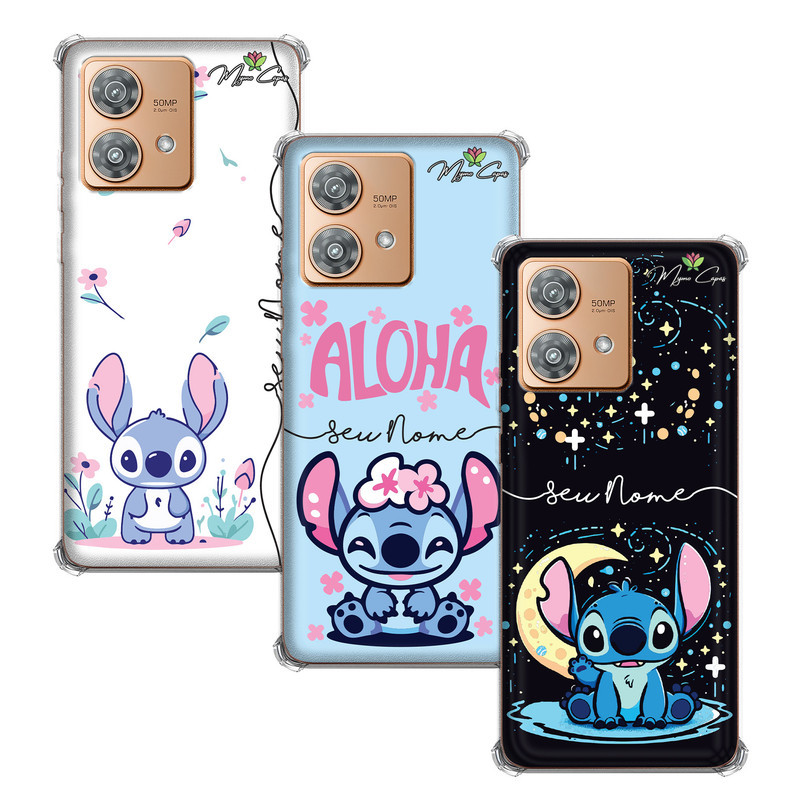 Capa Capinha - Motorola Moto Edge 40 Neo - Stitch Personalizada