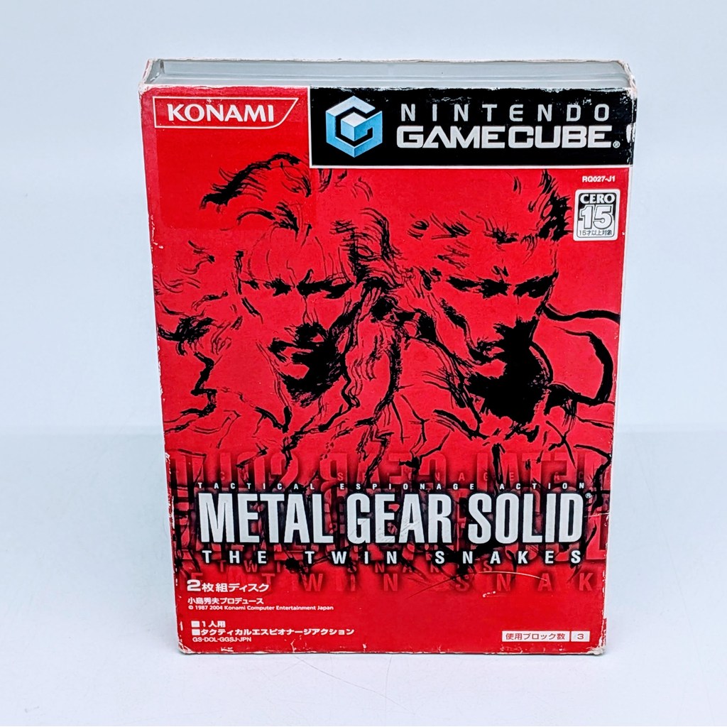 Nintendo Game Soft Cube Metal Gear Solid The Twin Snakes Usado Direto Do Japão