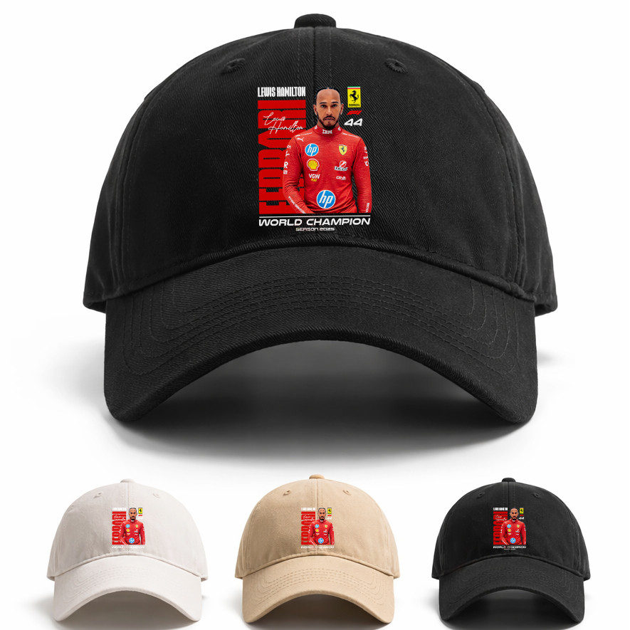 Boné Snapback Lewis Hamilton Ferrari Racing 44 World Champion