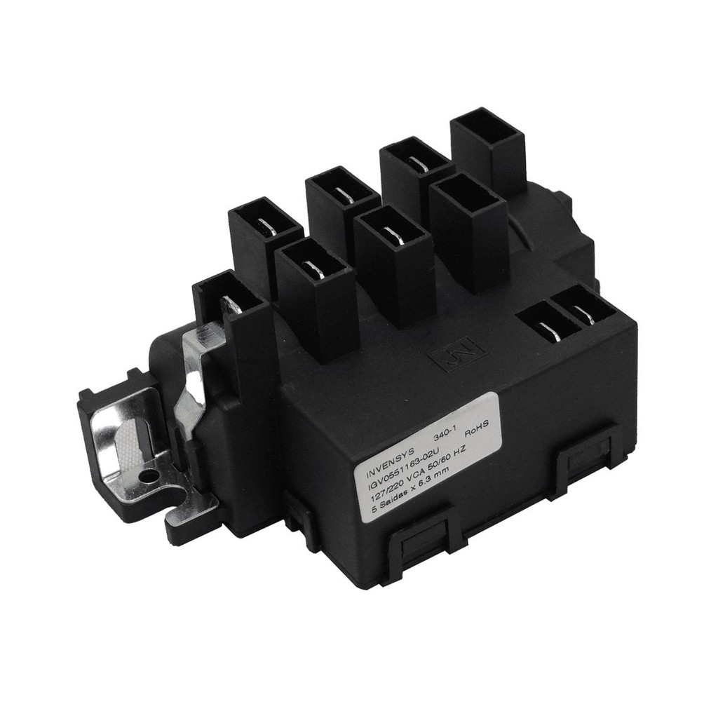 Usina Ignição Eletrônica Invensys Bivolt 5 Saídas Premium Resistente Forno Fogão Cooktop IQVC5511B