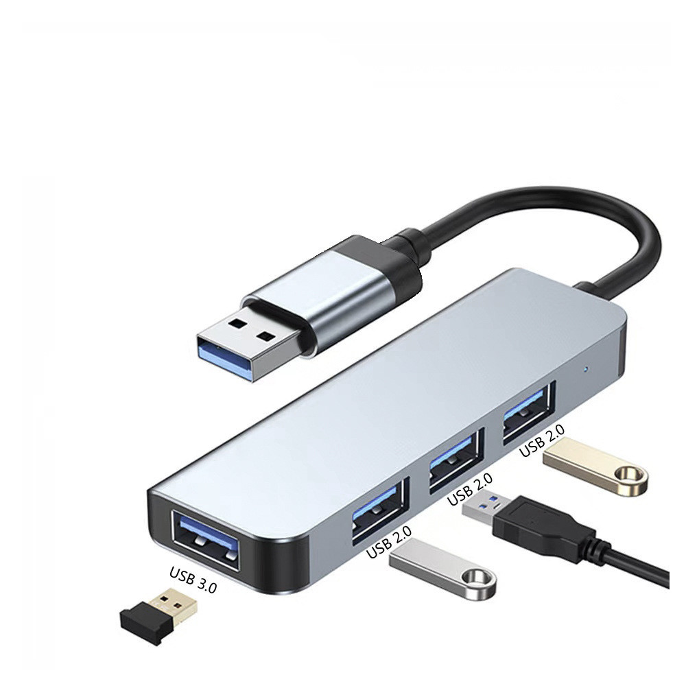 Hub USB 3.0 4 Portas Extensor USB para Notebook PC com 3 USB 2.0 Alta Velocidade
