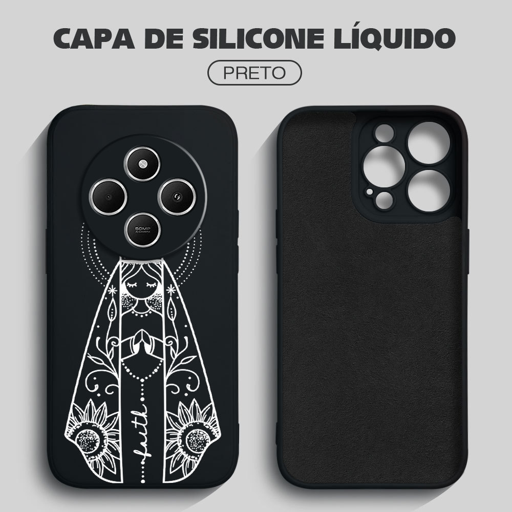 Capinha Jesus Para Xiaomi Poco C75 4G 5G Capa Macia Silicone Aveludada Protetora Case YT 0483