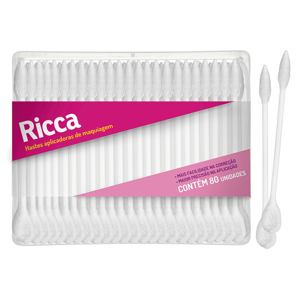 Kit Com 2 Aplicadores De Maquiagem Descartável Ricca