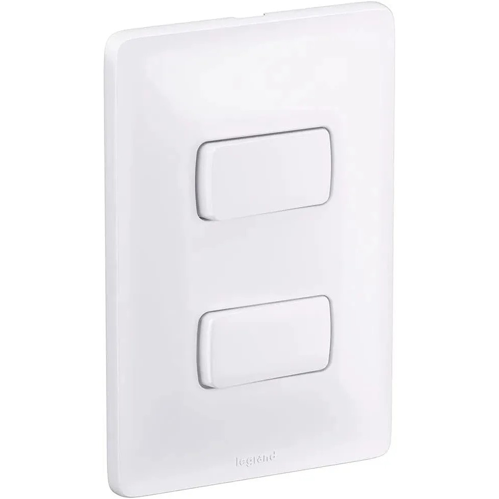 Conjunto 4x2 2 Interruptor Paralelo Zeffia Branca - 680106