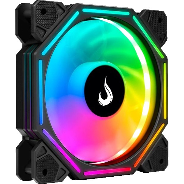 Ventoinha Para Gabinete Rise Mode Hex Turbine 120mm ARGB 2000RPM - RM-H-ARGB-TOR-B