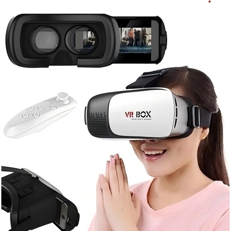 Óculos VR Box 2.0 Realidade Virtual 3D Para Smartphone Celular